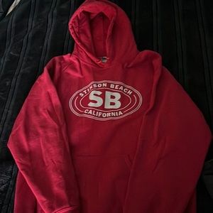 Red Stinson Beach Hoodie
